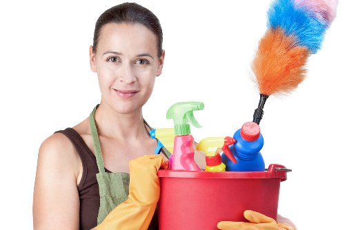 Local carpet cleaning specialists in Pimlico preparing equipment for a room