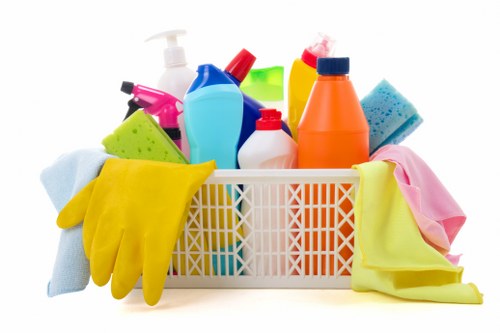 Specialist curtain cleaning equipment used indoors