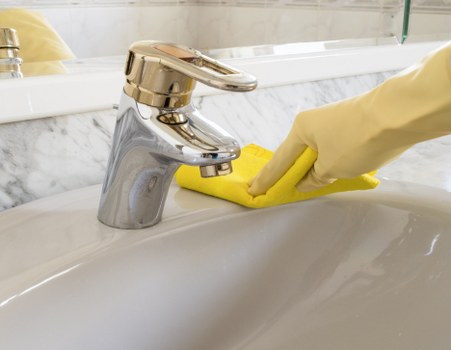 Professional carpet steam cleaning equipment in use